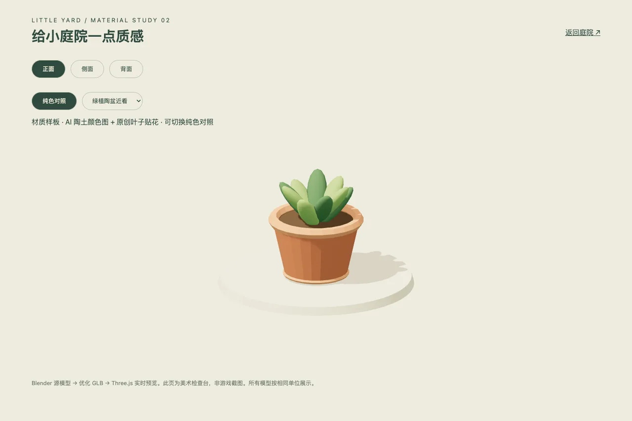 同镜头纯色对照:检查台临时停用颜色图,不影响游戏或源模型。